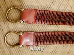 EXTREMELY RARE MULBERRY REAL LEATHER TIEBACKS CURTAIN HOLDBACKS X2 -Never used