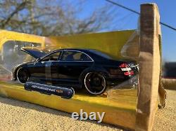 EXTREMELY RARE Mercedes Benz Car S550 S55 AMG 536HP 2007 Black DC 124 Jada New