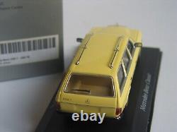 EXTREMELY RARE Mercedes W123 T model YELLOW 143 Minichamps Mercedes Museum