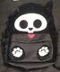 Extremely Rare New Glow In The Dark Skelanimals Kit Figural Fuzzy Black Backpack