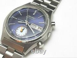 EXTREMELY RARE NOS 1970'S SEIKO CHRONOGRAPH 7016-8001 (5 hands) UNUSED #7234