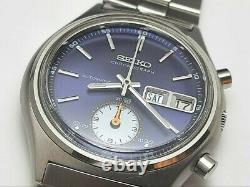 EXTREMELY RARE NOS 1970'S SEIKO CHRONOGRAPH 7016-8001 (5 hands) UNUSED #7234