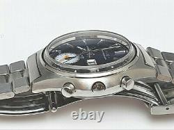 EXTREMELY RARE NOS 1970'S SEIKO CHRONOGRAPH 7016-8001 (5 hands) UNUSED #7234