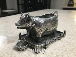 EXTREMELY RARE Pierre Deux Pewter Cow Crem Creamer INTRICATE Only On eBay