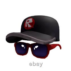 EXTREMELY RARE ROBLOX 2016 ROBLOX Calendar Cool Cap & Shades Toy Code Item