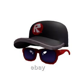 EXTREMELY RARE ROBLOX 2016 ROBLOX Calendar Cool Cap & Shades Toy Code Item