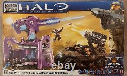 EXTREMELY RARE SEALED Halo Mega Bloks 96923 Rockethog vs Anti Aircraft Gun