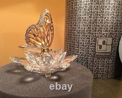 EXTREMELY RARE Swarovski Gold Butterfly 7551NR100 Mint in box