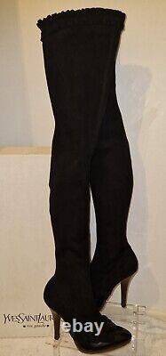 EXTREMELY RARE TOM FORD for YSL Ad Campaign Thigh High Suede Boots. Size 37/UK 4