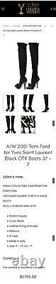 EXTREMELY RARE TOM FORD for YSL Ad Campaign Thigh High Suede Boots. Size 37/UK 4