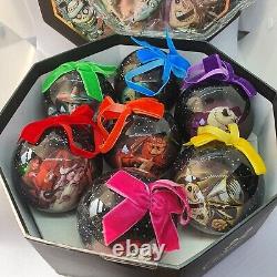 EXTREMELY RARE The Nightmare Before Christmas 2013 7 Bauble Set Tom Burton