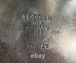 EXTREMELY RARE The Plaza Hotel New York 1920's dish, Art Deco, Silver Soldered