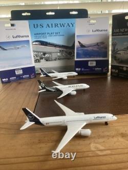 EXTREMELY RARE U. S. Airways Playset/Lufthansa A350/787, Air New Zealand 787