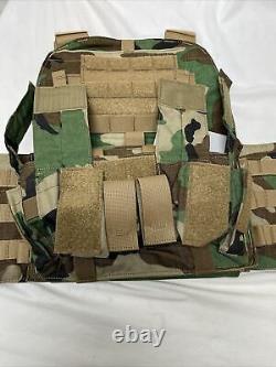 EXTREMELY RARE Velocity Mayflower APC Woodland M81 L/XL Plate Carrier GP placard