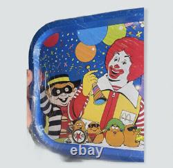 EXTREMELY RARE Vintage McDonald's Birthday Promotional Metal TV Diner Trays NEW