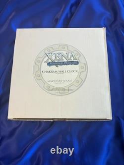 EXTREMELY RARE Xena Warrior Princess Chakram Clock! NEW IN BOX