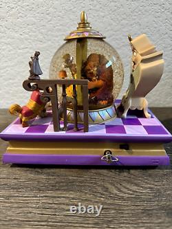 EXTREMELY Rare Beauty and the Beast Something New Disney Snowglobe