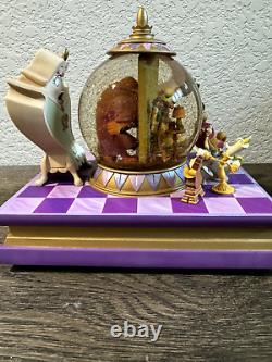 EXTREMELY Rare Beauty and the Beast Something New Disney Snowglobe