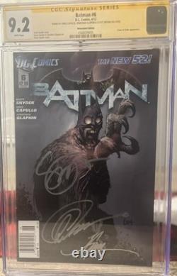 EXTREMELY Rare Newsstand New 52 Batman #6 CGC SS 3x 9.2 1st court of owls