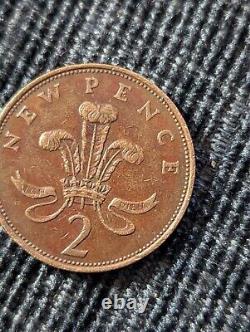 (Error) 1971 2p Two Pence New Pence Coin EXTREMELY RARE