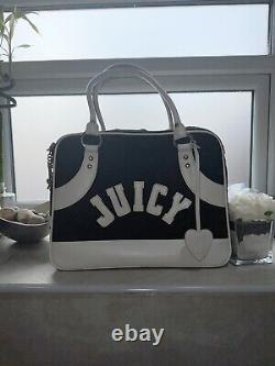 Extremely RARE 1st Edition Juicy Couture Pet Carrier Black And White VINTAGE