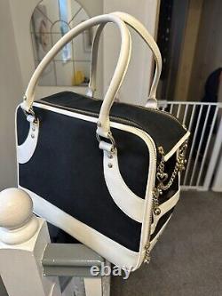 Extremely RARE 1st Edition Juicy Couture Pet Carrier Black And White VINTAGE