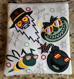 Extremely RARE Bettinardi White Multi Icon Masters Pouch Exotic Backing NEW