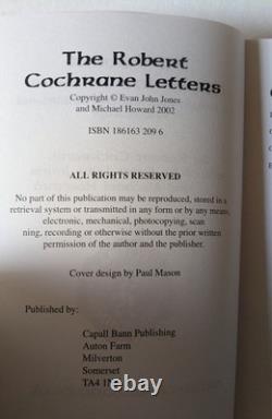 Extremely RARE Like New The Robert Cochrane Letter Capall Bann