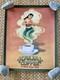 Extremely Rare New Original Never Used Kauai Coffee Girl Genie Art Poster Hawaii