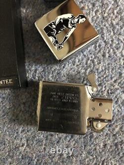Extremely RARE Steve McQueen on Bike Signature ZIPPO LIGHTER NEW UNUSED BOXED