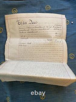 Extremely Rare 1869 Maitland Brothers Otago New Zealand Gold Rush Land Deed