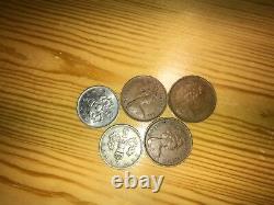Extremely Rare 1968-1978 New Pence 5p £ and 2p new 1971-19802