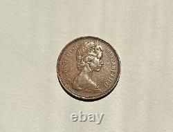 Extremely Rare 1971 2p New Pence and 1p New penny Coin