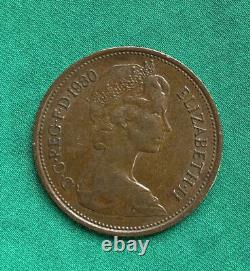 Extremely Rare 1980 2p New Pence Coin