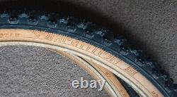 Extremely Rare 20x1.5 Mitsuboshi Silver Star Comp 3 Old School Bmx Tyres Vintage