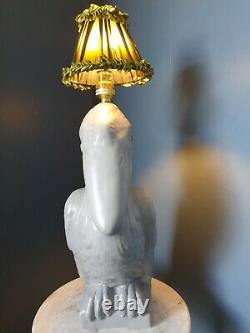 Extremely Rare Abigail Ahern Limited Edition Ceramic Pelican Lamp, Original shade