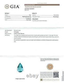 Extremely Rare Almost Flawless Natural Mozambique Paraiba Tourmaline 9.37 carats