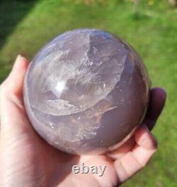 Extremely Rare And Stunning Blue Rose Quartz Sphere 1118g