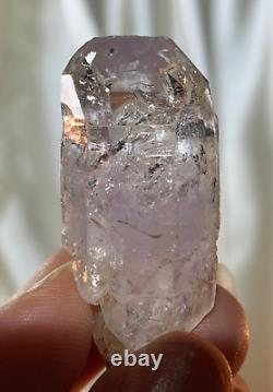 Extremely Rare Anhui Amethyst Galaxy Mist Phantom Terminated Quartz Crystal 11