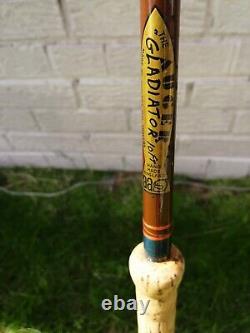 Extremely Rare Auger Gladiator 10' Fishing Rod Vintage