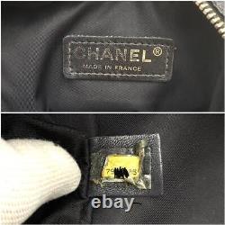 Extremely Rare CHANEL New Travel Line Shoulder Bag Black vintage gold chain