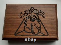 Extremely Rare Camel Zippo Joe Triangle 1997 Sterling Silver In Walnut Box