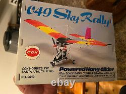 Extremely Rare Cox Sky Rally. 049 vintage 1/8 scale powered hang glider