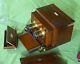 Extremely Rare Dallmeyer New Binocular Sliding Box Stereo Camera Mahogany Brass