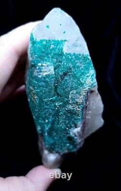 Extremely Rare, Dioptase In Quartz, 455grams