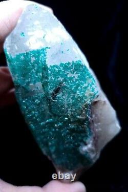 Extremely Rare, Dioptase In Quartz, 455grams