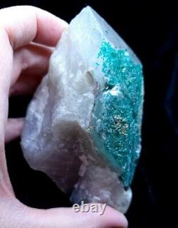 Extremely Rare, Dioptase In Quartz, 455grams