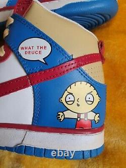 Extremely Rare Family Guy What The Deuce Custom Nike Dunk High UK 7 Deadstock