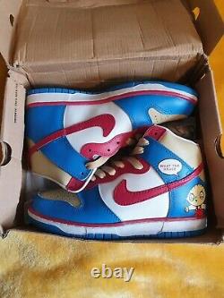 Extremely Rare Family Guy What The Deuce Custom Nike Dunk High UK 7 Deadstock