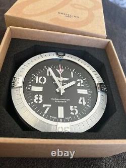 Extremely Rare Genuine Breitling Desk Clock Avenger Watch